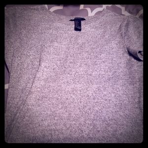 Grey Forever 21 crop top